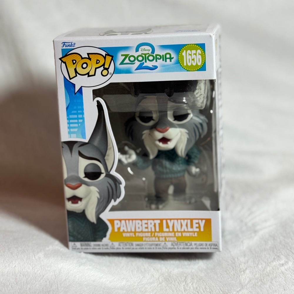 Zootopia 2 Pawbert Lynxley POP Vinyl Figure #1656 Funko Disney NEW/Sealed